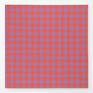 Tischdecke Modern Gingham Lila Orange