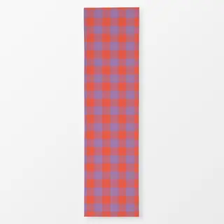 Tischläufer Modern Gingham Lila Orange