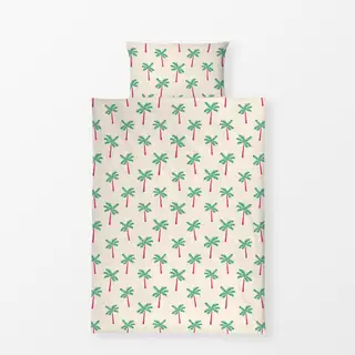 Bettwäsche Exotic Palmtree Garden beige