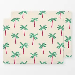 Tischset Exotic Palmtree Garden beige