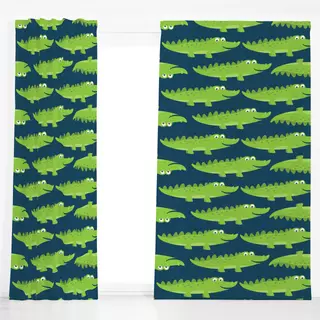 Dekovorhang Happy Krokodil
