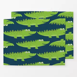 Tischset Happy Krokodil