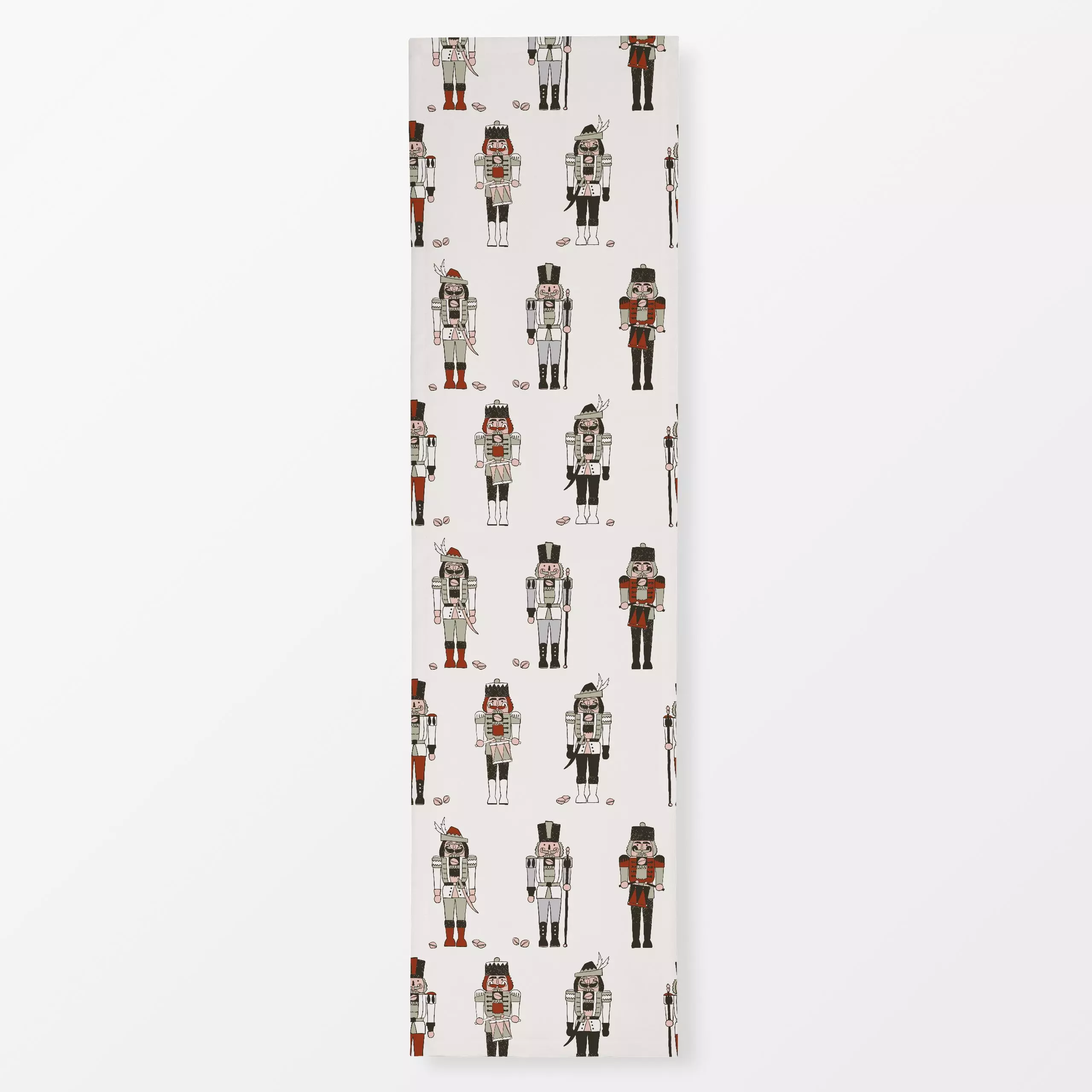 Tischläufer Nussknacker bunt Allover - Weihnachten, Retro & Vintage - von „moDeern Design Studio"; Nussknacker, Weihnachten,...