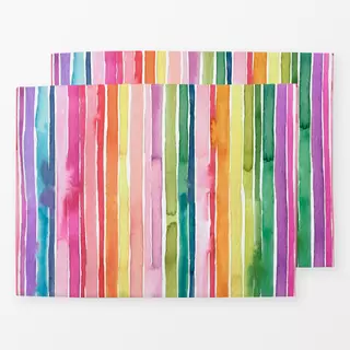 Tischset Colorful Stripes Vertical