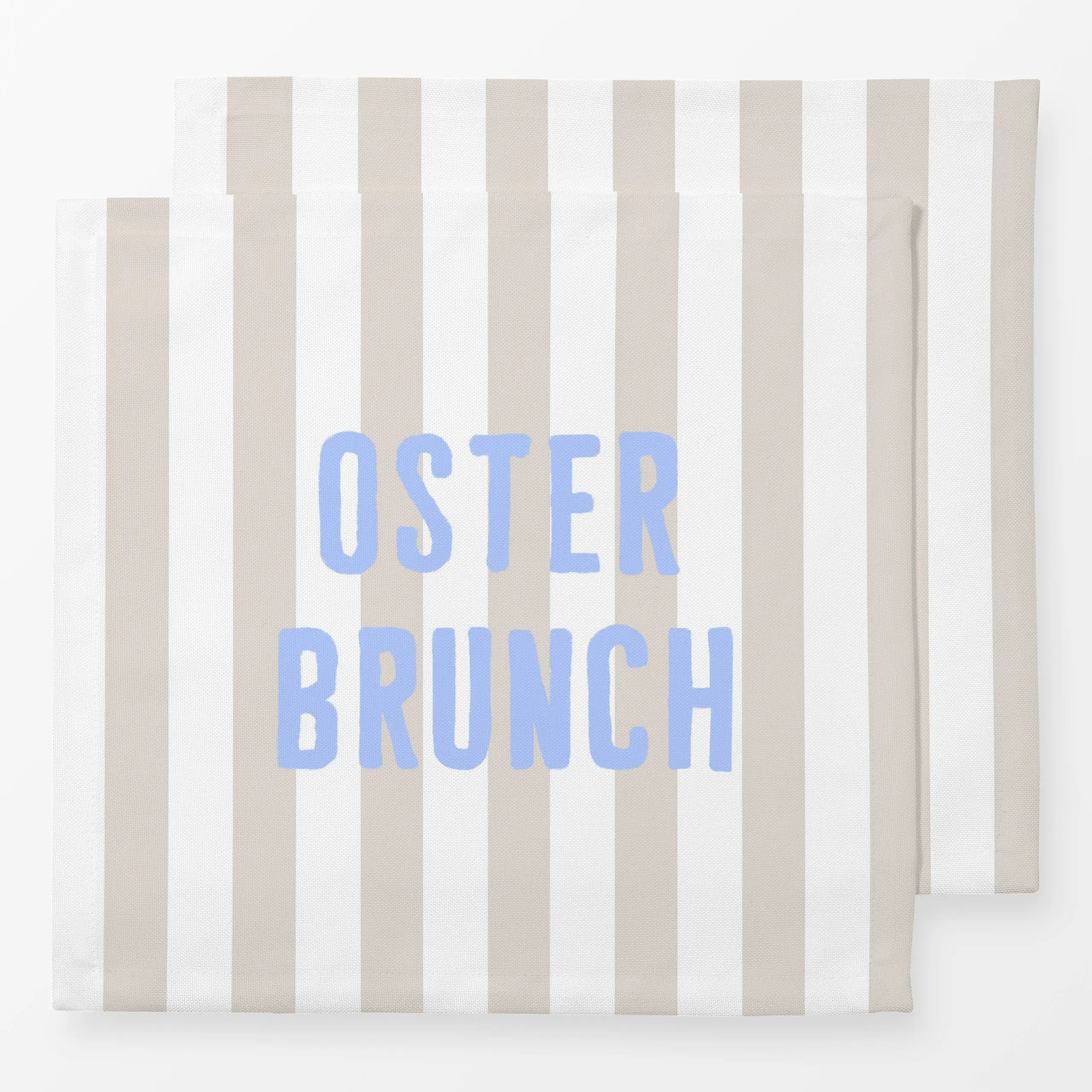 Servietten Oster Brunch Streifen - Sprüche & Schriftzüge, Symbole & Muster, Ostern - von „Alisa Knöß"; Spruchkissen, Streife...