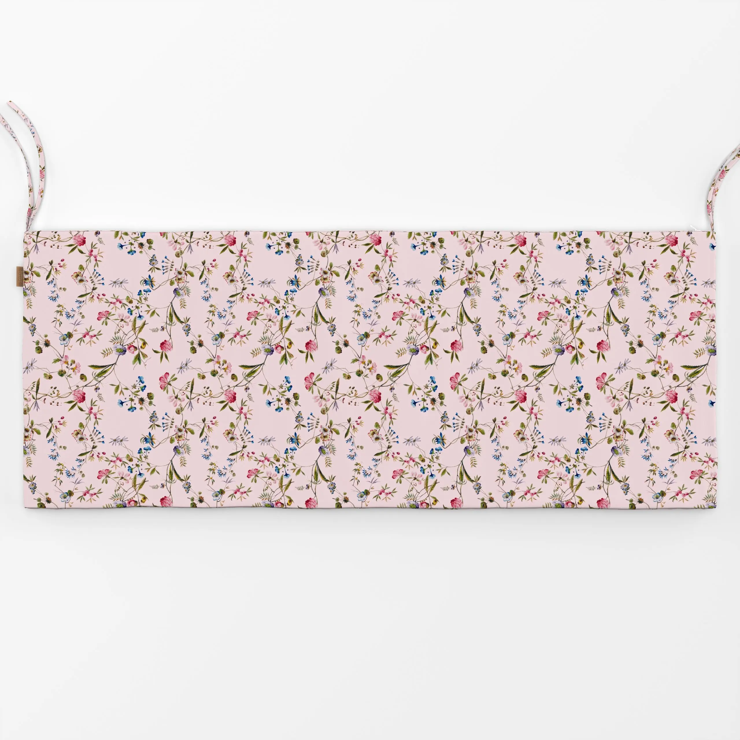 Bankauflage Rococo Blumen Garten Pink - Blumen & Florales, Frühling, Retro & Vintage - von „Uta Naumann"; Muster, floral, vi...