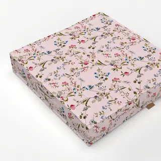 Bodenkissen Rococo Blumen Garten Pink