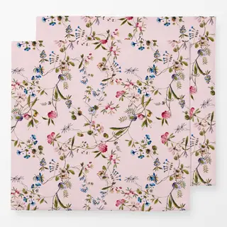 Servietten Rococo Blumen Garten Pink