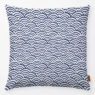 Kissen Japanese Waves Blau