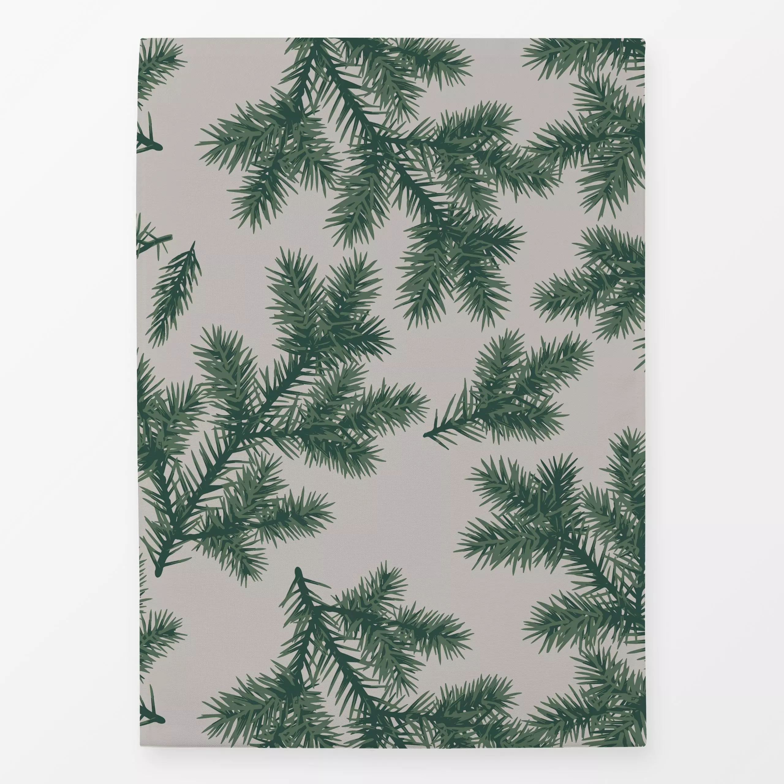 Geschirrtücher Tannenzweige beige - Weihnachten, Pflanzen & Botanik - von „Studio Kesse"; Tanne, Zweige, Tannenbaum, Weihnac...