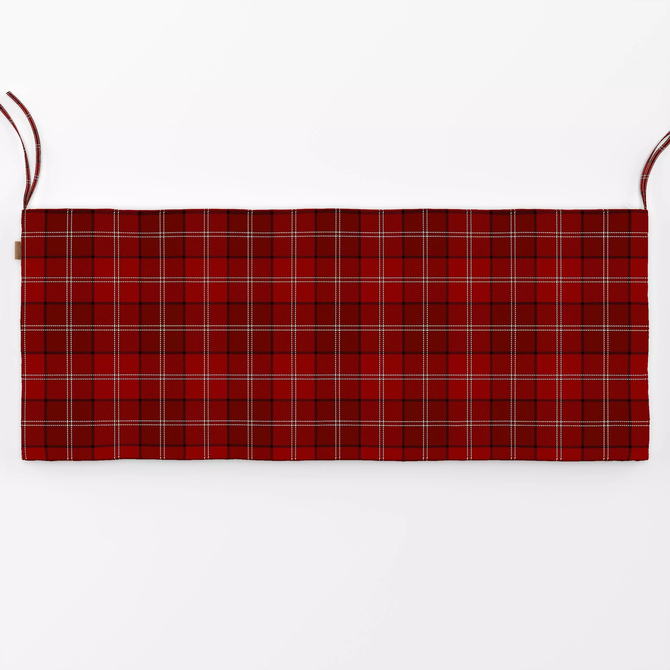 Bankauflage Weihnachtstartan 5 - Weihnachten, Winter, Symbole & Muster - von „Uta Naumann"; boho, vintage, Karo, weihnachtli...