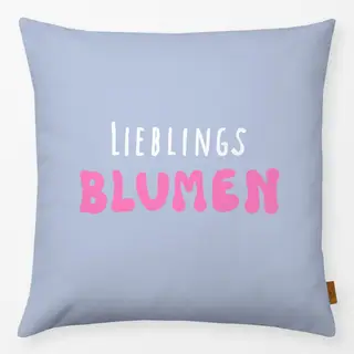 Kissen Lieblings Blumen Blau