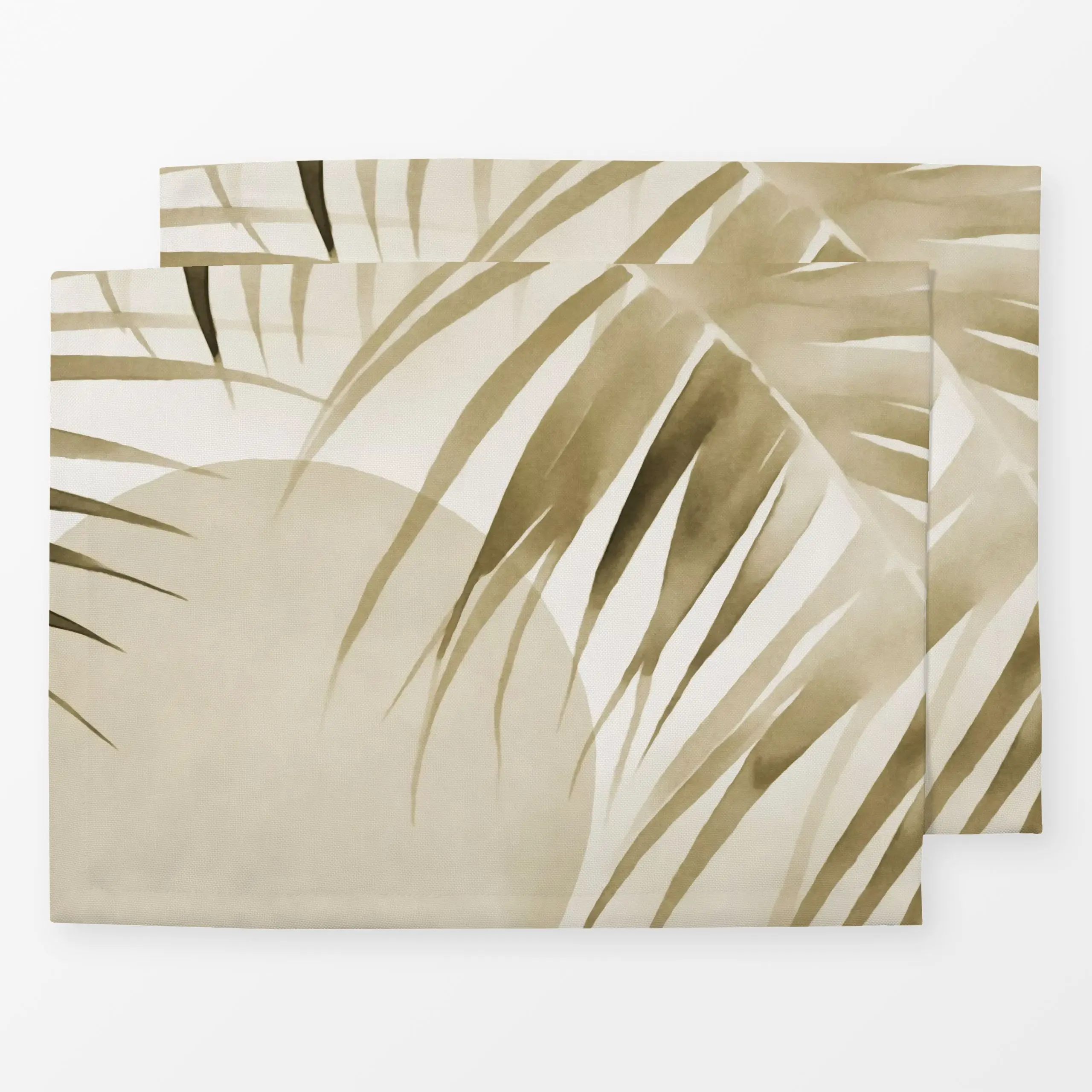 Tischset Calm Oasis Palm Leaves II, Blumen, tropisch, von Andrea Haase