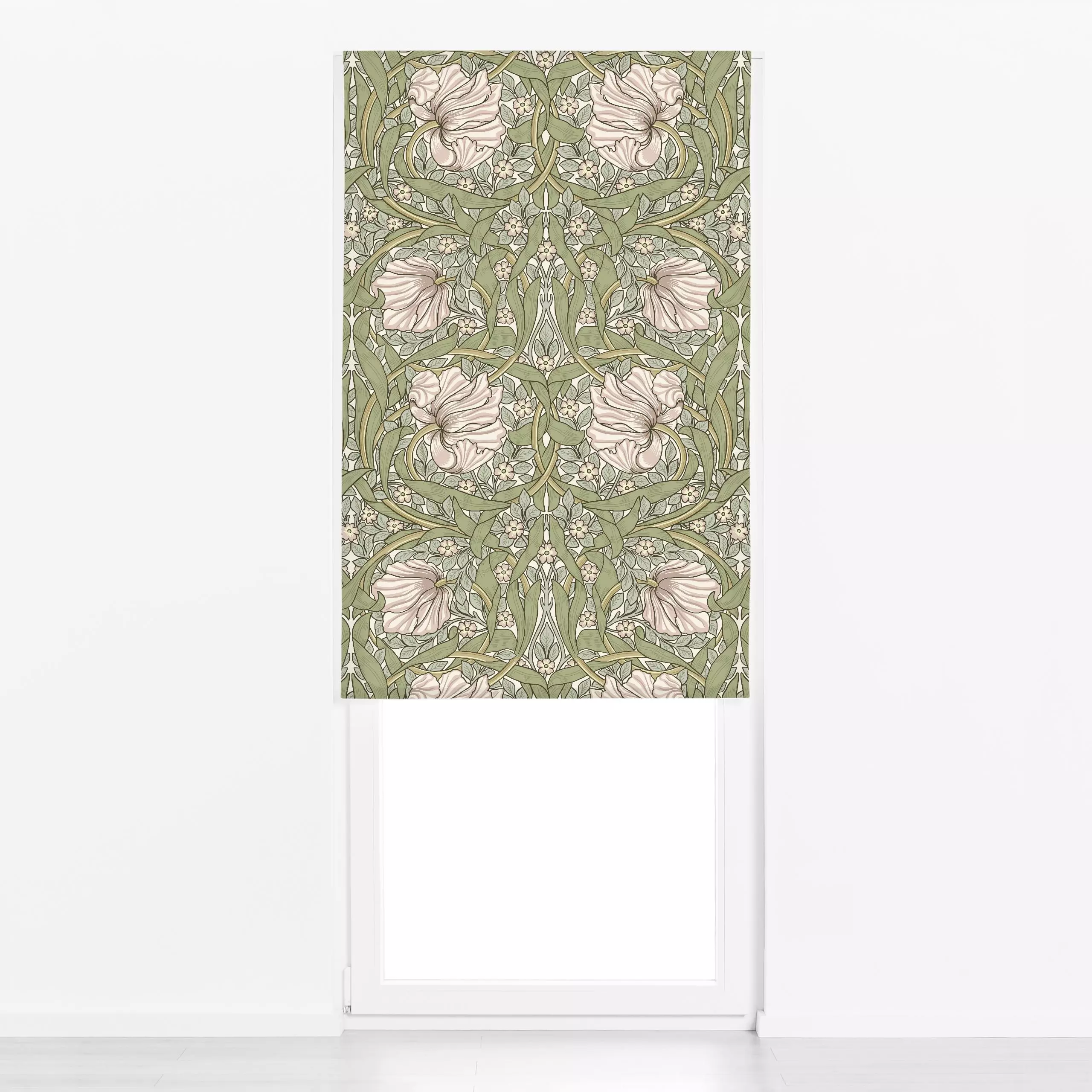 Raffrollo Pimpernel William Morris - Blumen & Florales, Pflanzen & Botanik, Retro & Vintage - von „Uta Naumann"; boho, Blume...