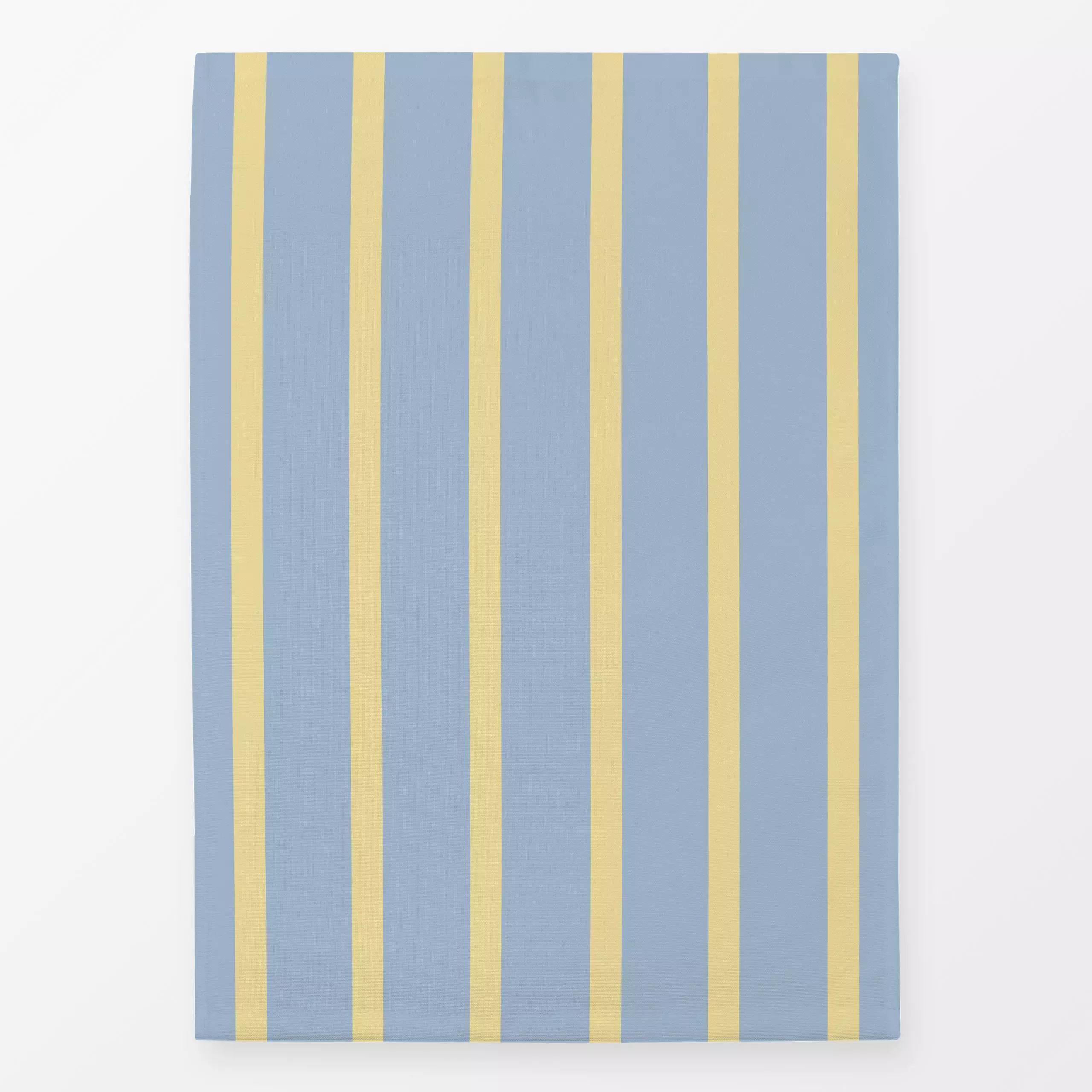 Geschirrtücher Streifen Hellblau Buttergelb - Herbst, Symbole & Muster - von „Julia Schumacher"; Streifen, vintage, Herbst, ...