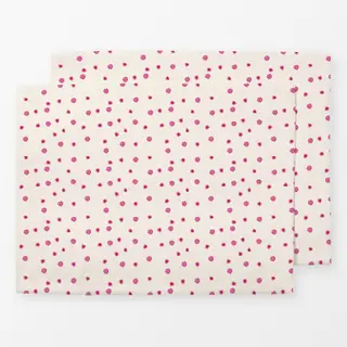 Tischset Punkte Pink Rot
