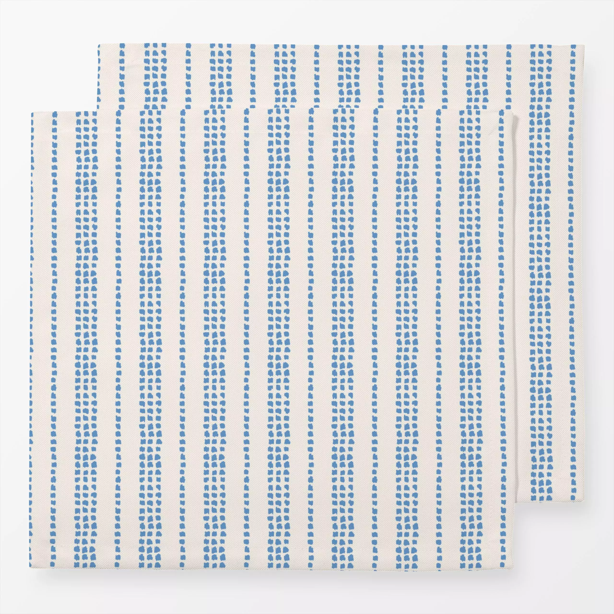 Servietten pebble stripes blue - Sommer - von „Vivian Hasenclever"; boho, abstrakt, Streifen, Sommer