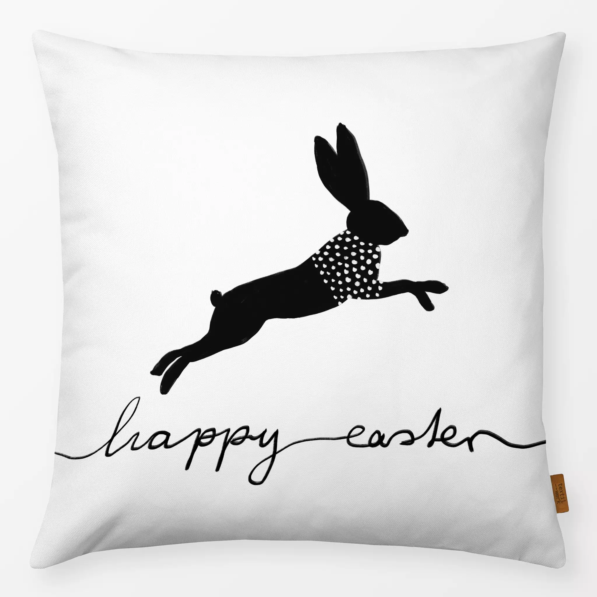 Kissen Kissen Osterhase Happy Easter Weiß