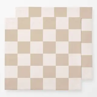 Servietten Christmas Checkers Vanilla