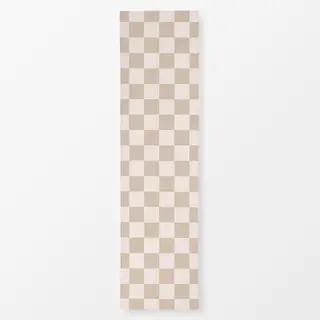 Tischläufer Christmas Checkers Vanilla