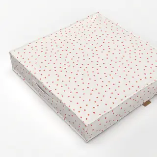 Bodenkissen Easter dots red