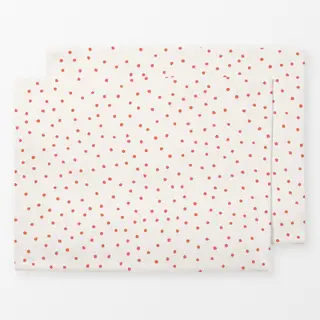 Tischset Easter dots red