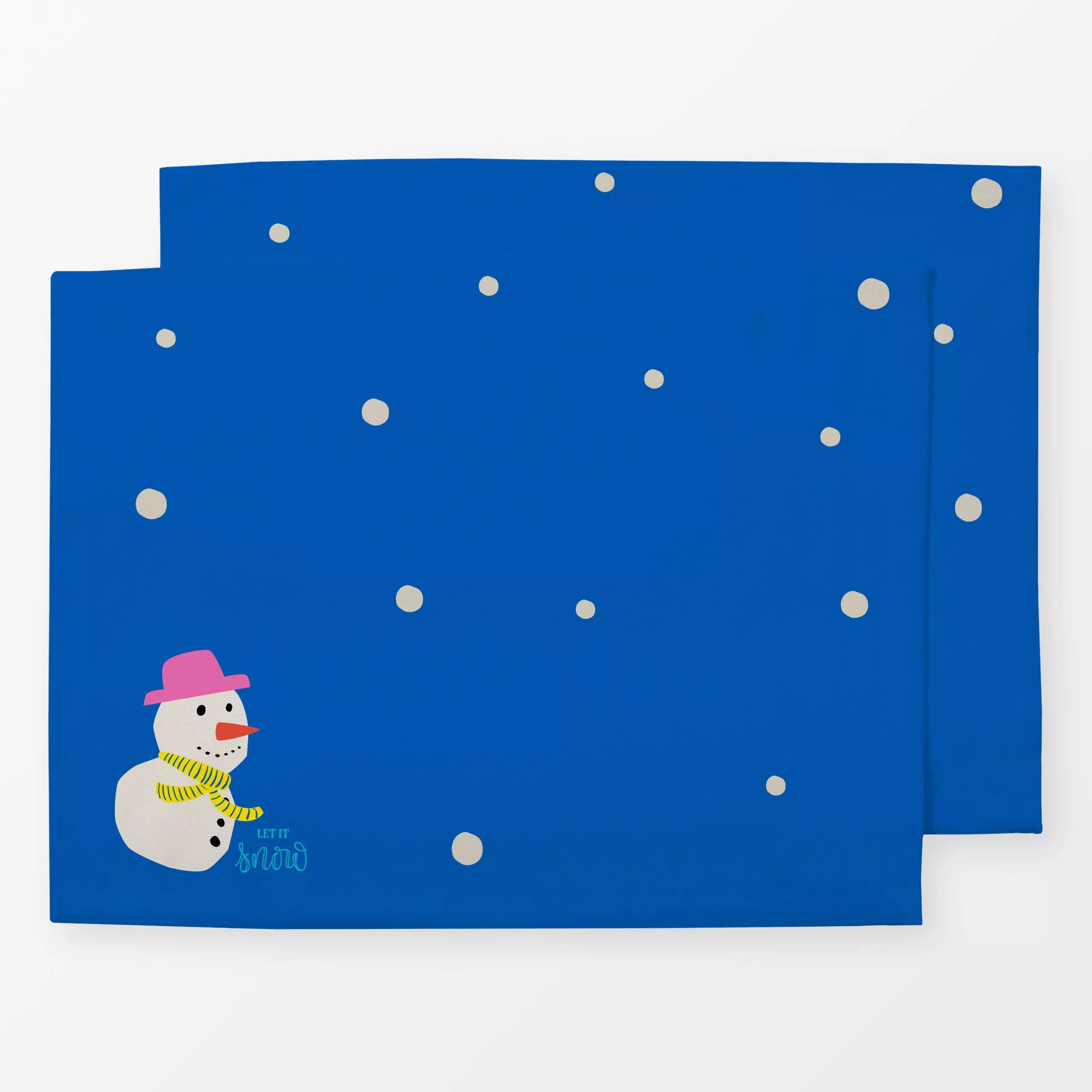 Tischset Weihnachten Schneemann bunt - Kinderzimmer & Motive für Kinder, Weihnachten - von „Carolin Vonhoff"; Kinder, modern...