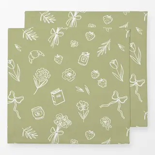 Servietten Slow Life Green