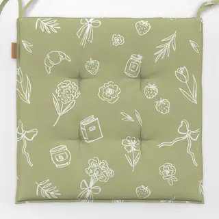 Sitzkissen Slow Life Green