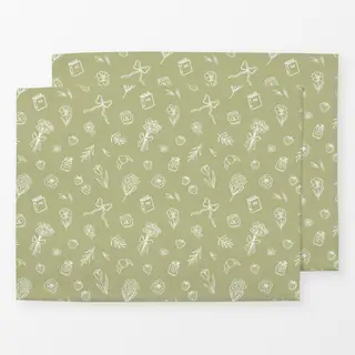 Tischset Slow Life Green