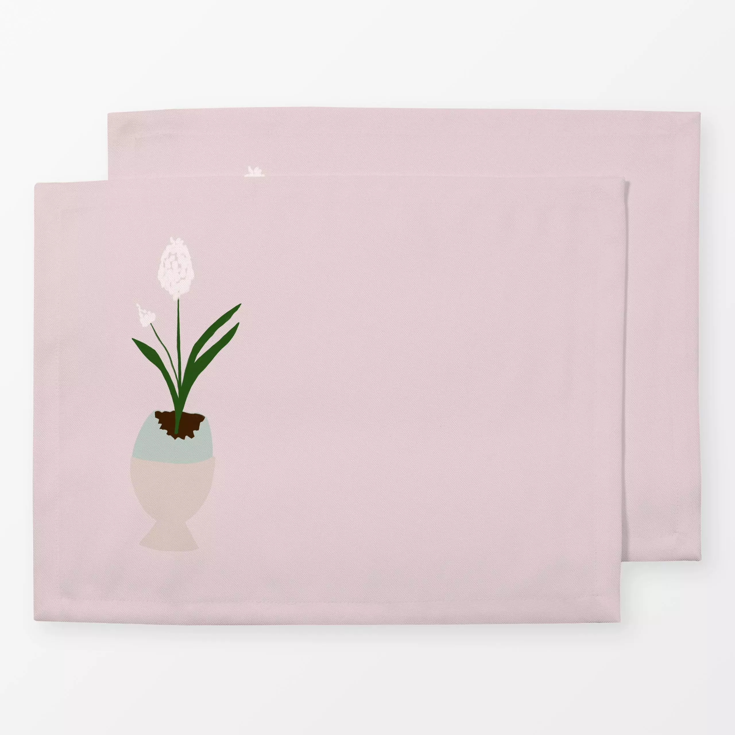 Tischset Blümchen in Eierschale, Blumen, Frühling, von Sophie Augustin Illustration