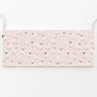 Bankauflage Rosa Frühlingsschafe