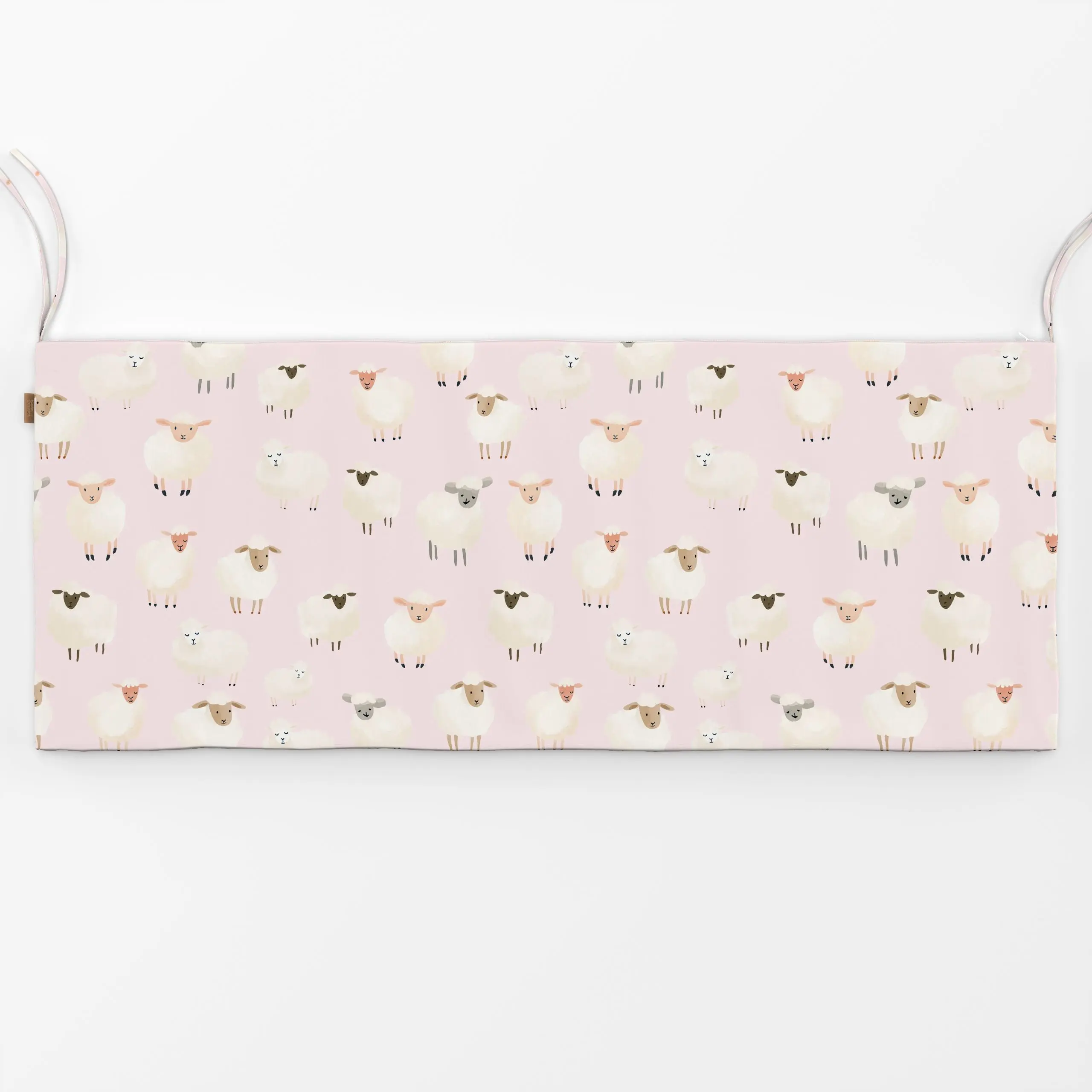 Bankauflage Rosa Frühlingsschafe - Frühling, Kinderzimmer & Motive für Kinder, Tiere - von „Uta Naumann"; Schaf, niedlich, K...