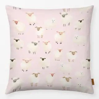 Kissen Rosa Frühlingsschafe
