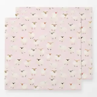 Servietten Rosa Frühlingsschafe