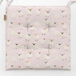 Sitzkissen Rosa Frühlingsschafe