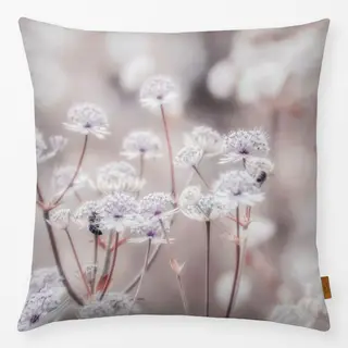 Kissen Wildblumen Rosa Beige