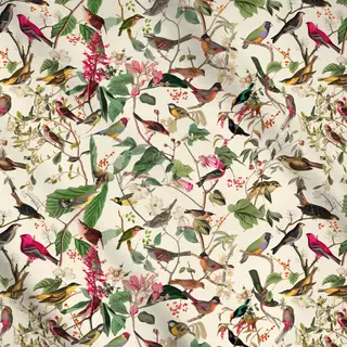 Meterware Midsummer Birds Garden