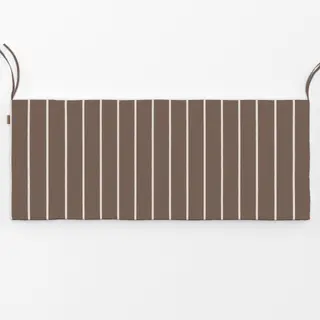 Bankauflage Streifen braun