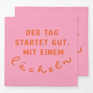 Servietten Guter Start in den Tag rosa