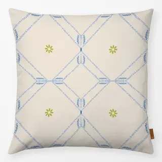 Kissen Diamond Floral Tile blue