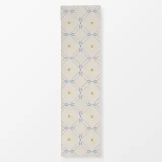 Tischläufer Diamond Floral Tile blue