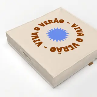 Bodenkissen Sommer Typo "Viva o Verão"