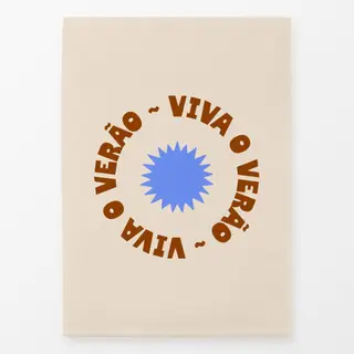 Geschirrtücher Sommer Typo "Viva o Verão"