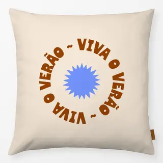 Kissen Sommer Typo "Viva o Verão"