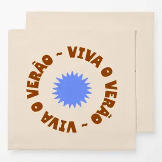 Servietten Sommer Typo "Viva o Verão"
