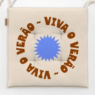Sitzkissen Sommer Typo "Viva o Verão"