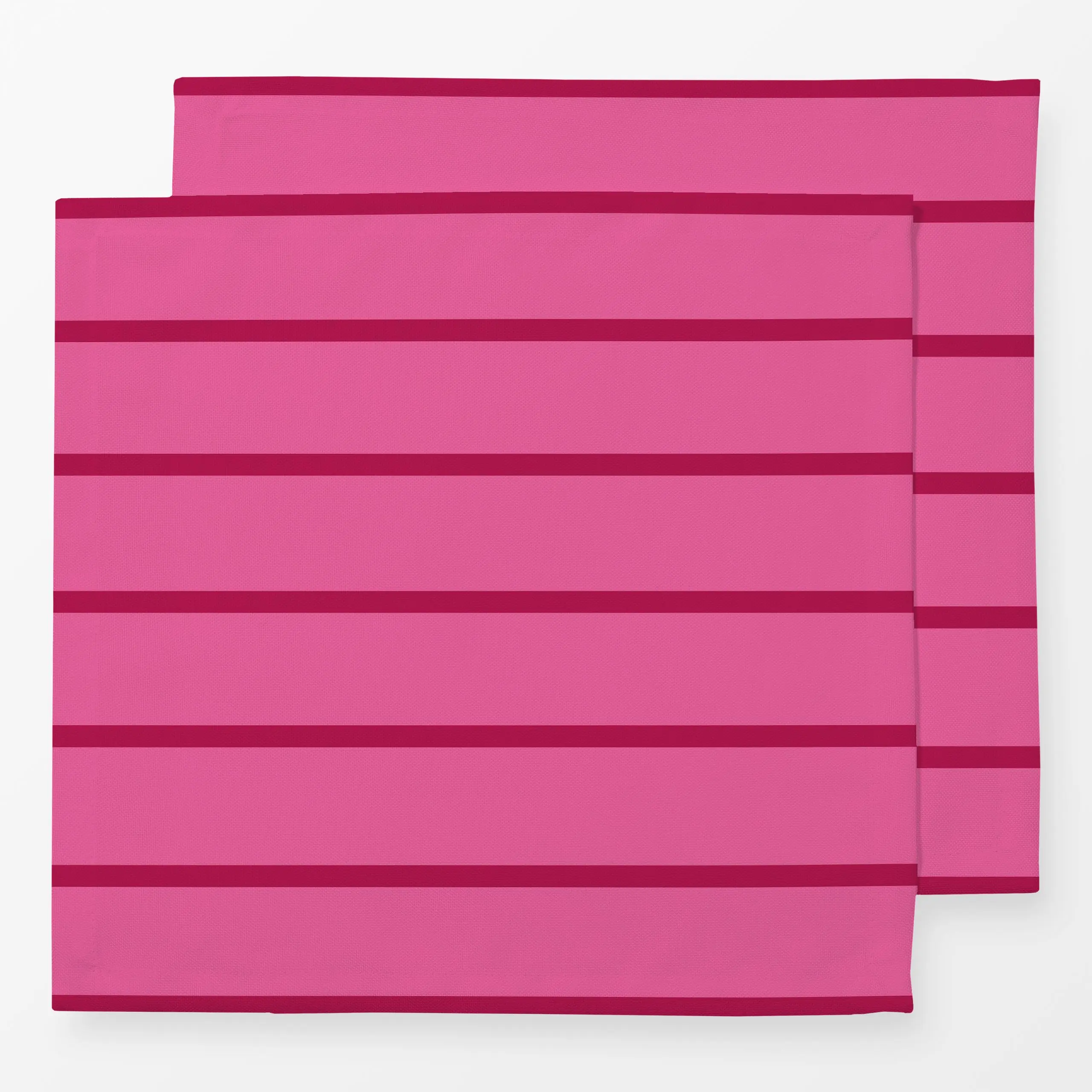 Servietten Stylish Stripes Pink Red - Symbole & Muster - von „Andrea Haase"; rosa, pink, farbenfroh, gestreift, horizontal, ...