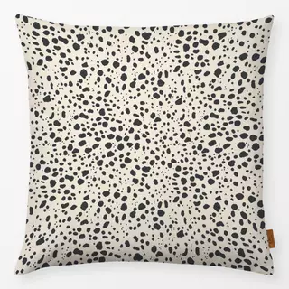 Kissen Splashes Off White- Black