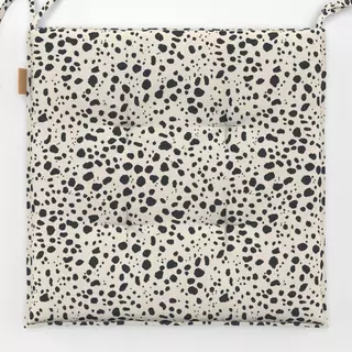 Sitzkissen Splashes Off White- Black